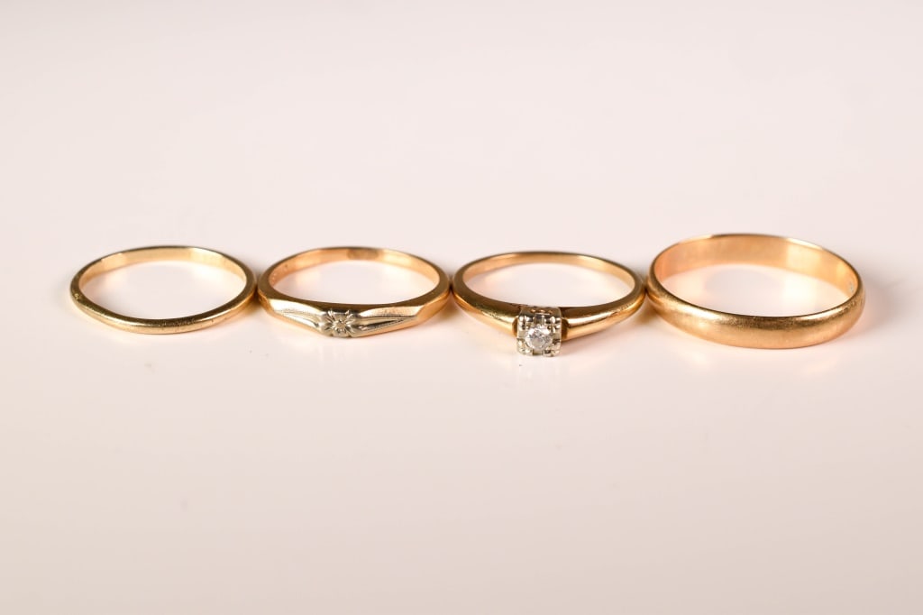 14K Gold Rings Collection 6.9 Grams (1 of 9)