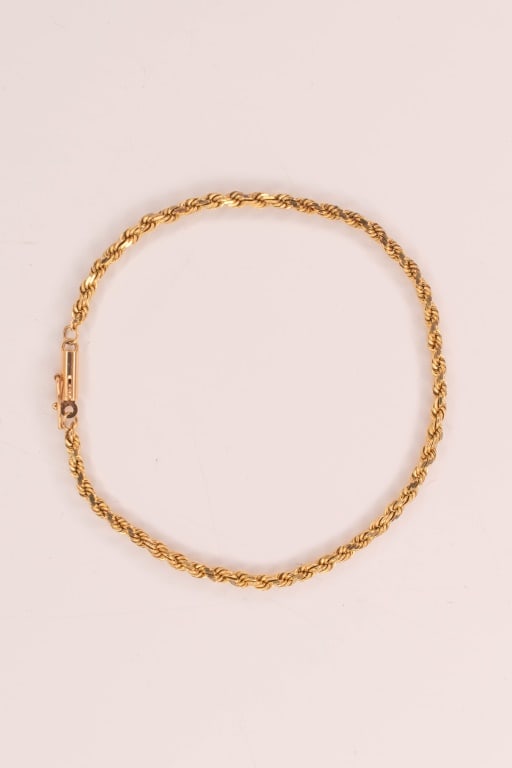 14K Gold Bracelet 8.25" 6.3 Grams (1 of 5)