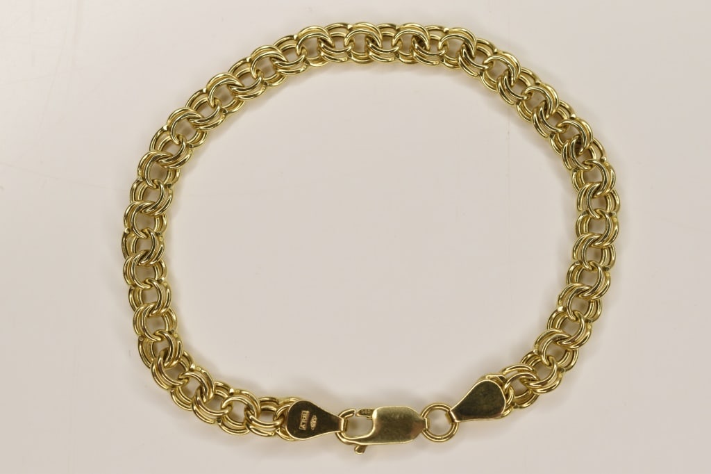 14K Gold Bracelet 8 Inches 6 Grams: 14k gold bracelet 8 inches