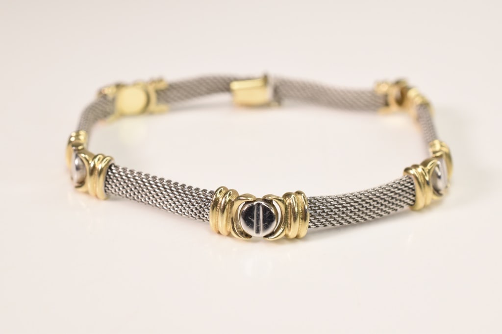 14k Gold Bracelet 7.5 Inches 15.59 Grams (1 of 4)