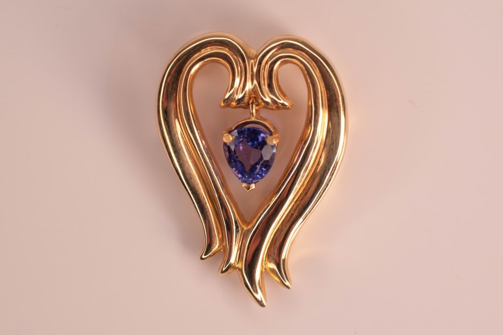 14K Gold & Tanzanite Pendant 6.7 Grams (1 of 3)