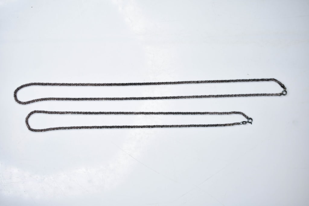 Sterling Silver Necklaces 19" 22" 26.9 Grams (1 of 5)
