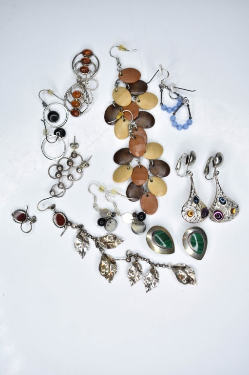 Sterling Silver Earrings 48.6 Grams (1 of 3)