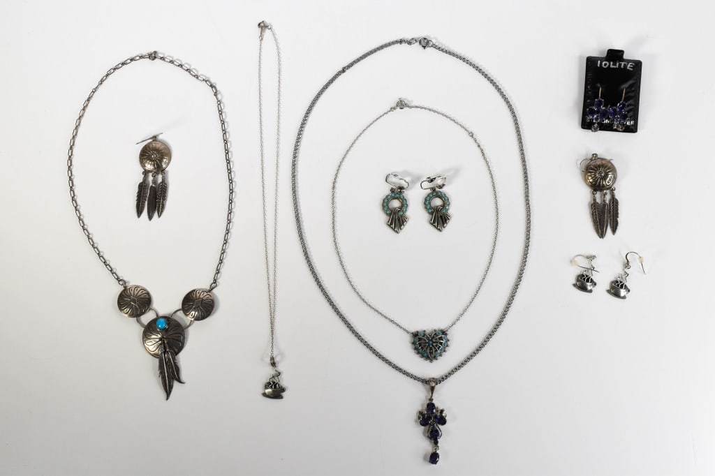 Sterling Silver Necklace & Earring Sets 925 (1 of 5)