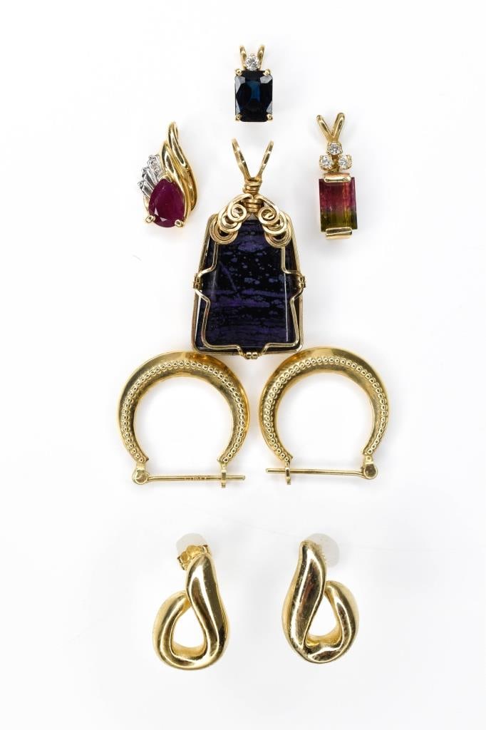 14K Gold Earrings, Pendants & More (1 of 4)