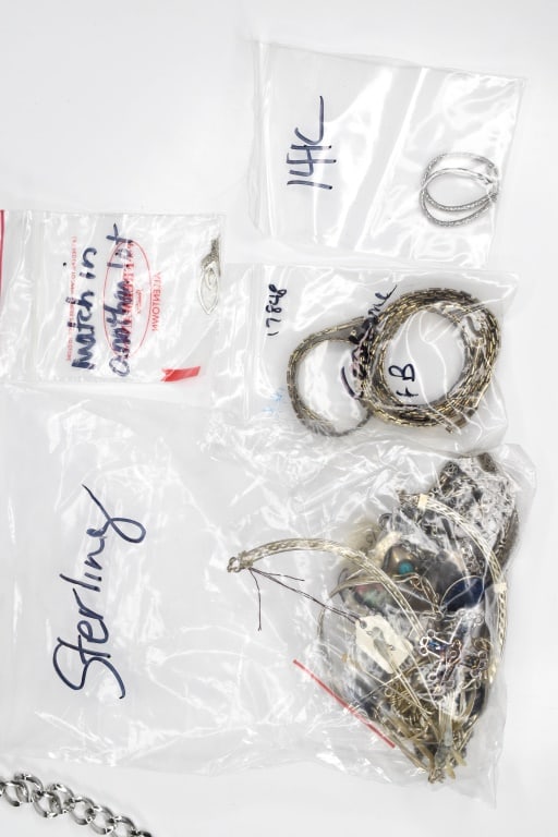 14K Gold and Sterling Jewelry Grouping (1 of 11)