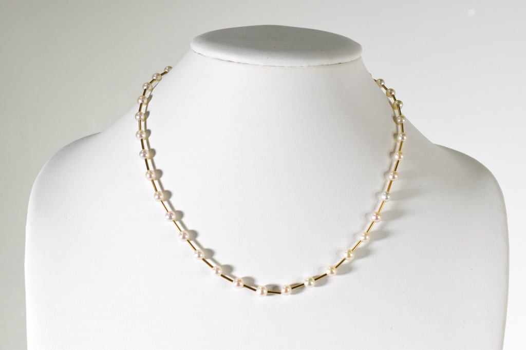 14K Gold and Pearl Necklace (1 of 6)