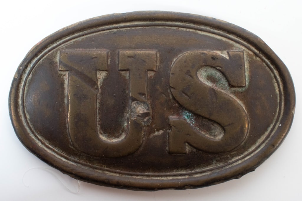 Civil War Union Army Oval "US" Belt Plate (1 of 4)