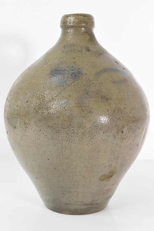 H&G Nash Stoneware Ovoid Jug Blue Decorated (1 of 10)