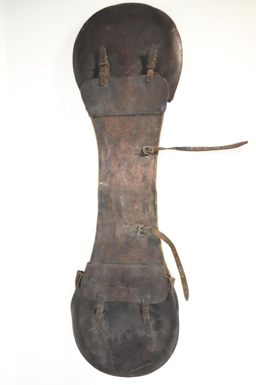 Antique Civil War Era Leather Saddle Bag (1 of 10)