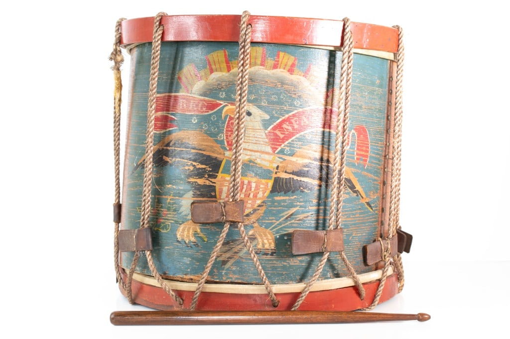 Painted Infantry Wood Drum (Reg) (1 of 9)