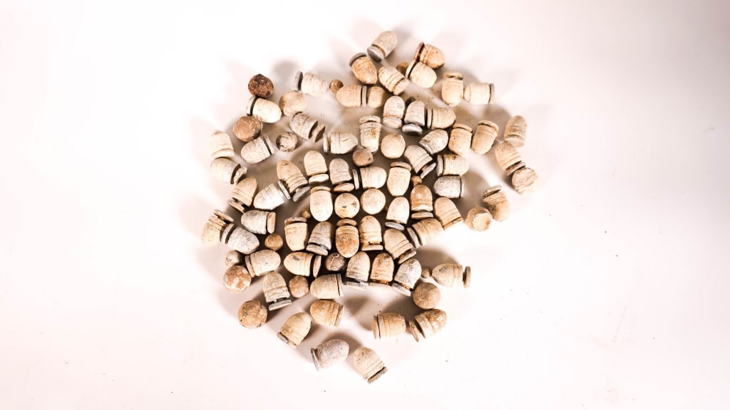 Coffee Can of Dug Civil War Bullets: No info on where they cxme from. Most are under a inch long. Can is about 2/5 full. Provenance: Acquired from a single owner private estate collection originating in Gettysburg, Pennsylvania. The