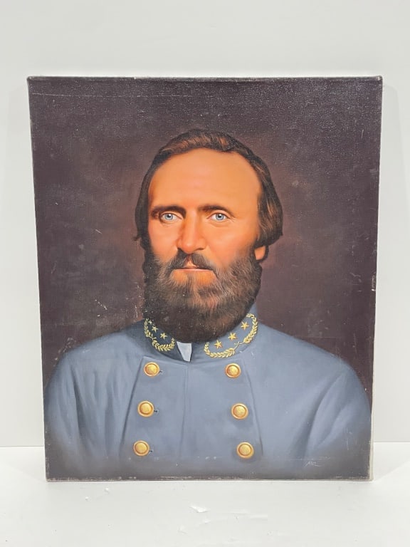 Oil Painting of Stonewall Jackson Signed 'Noel' (1 of 2)