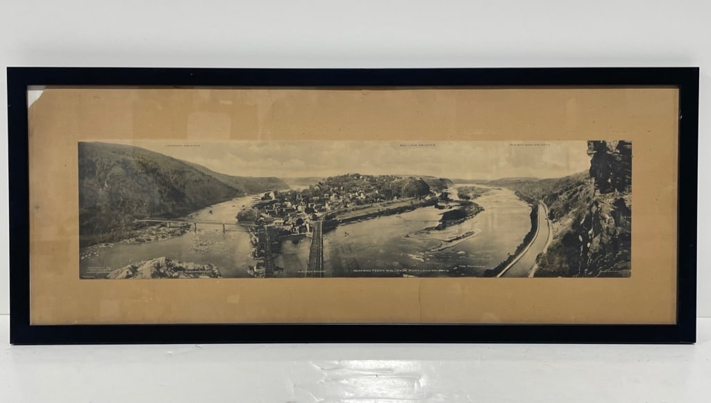 Framed Panoramic Print of Harpers Ferry (1 of 2)