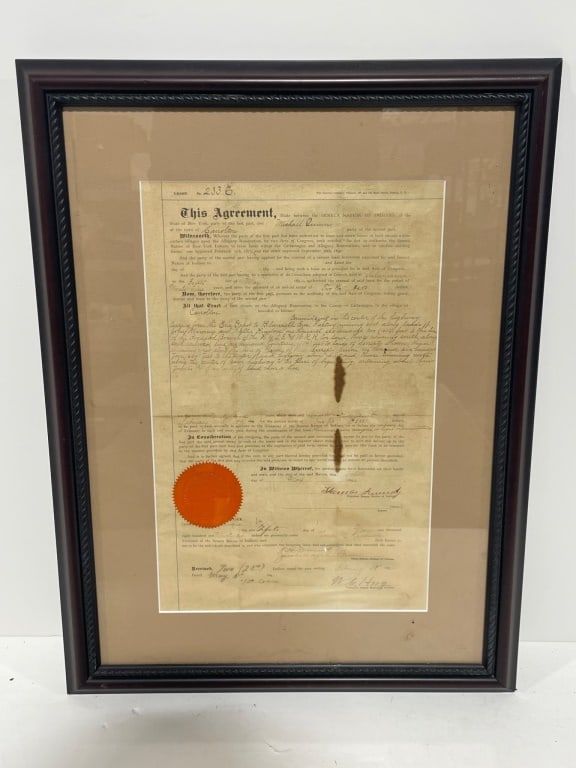 Historical Lease Document (Circa 1892) (1 of 2)