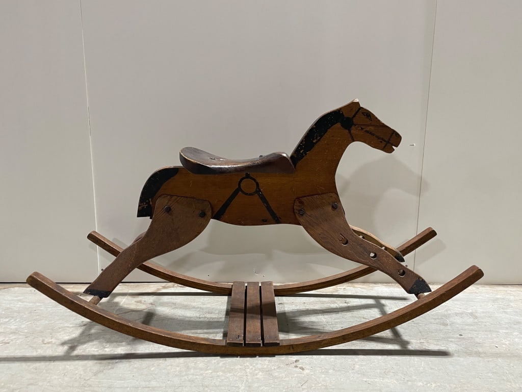Antique Wood Rocking Horse Toy (1 of 3)