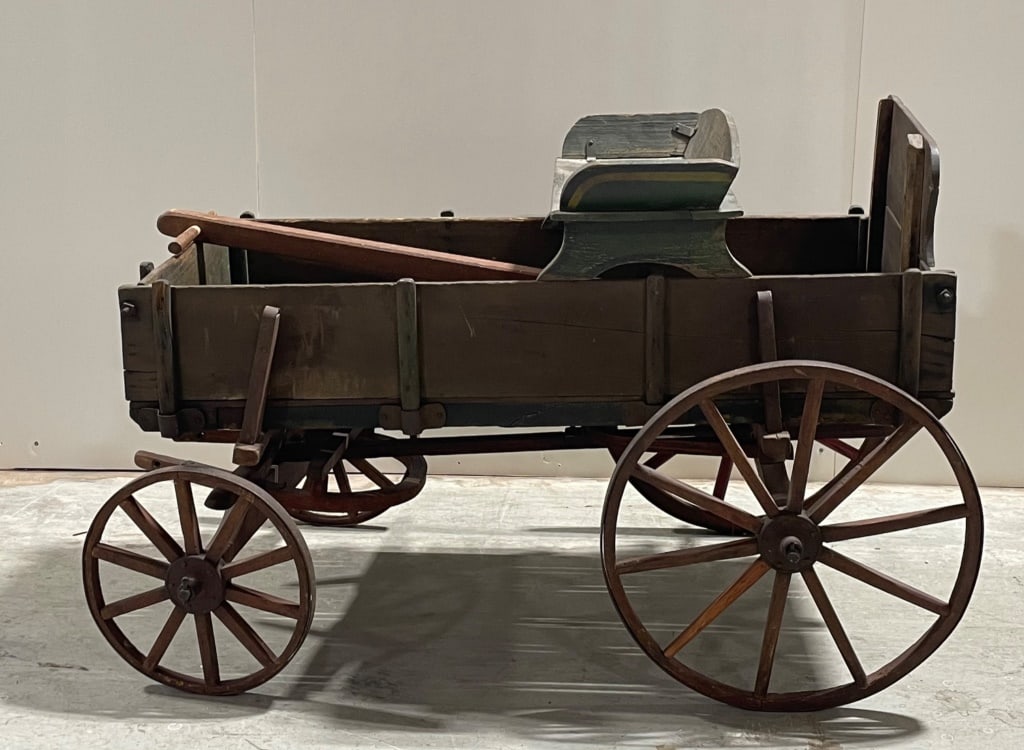 Antique Harvard Wagon with Spoke Wheels (1 of 5)