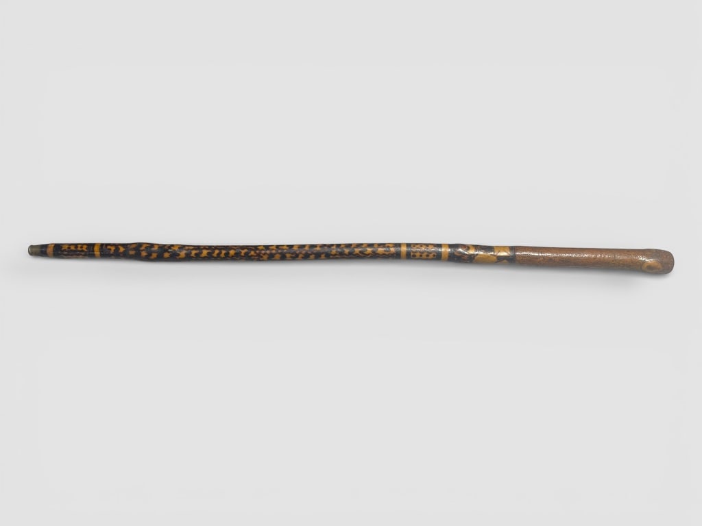 Decorated Walking Stick with Unique Pattern - 2