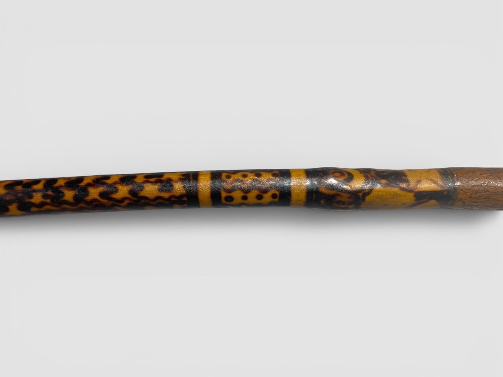 Decorated Walking Stick with Unique Pattern - 4