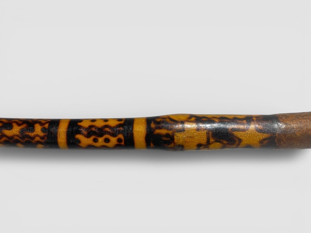 Decorated Walking Stick with Unique Pattern - 7