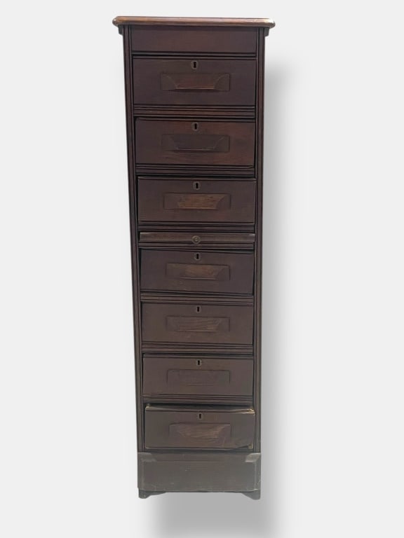 Antique Oak Cabinet With Drawers (1 of 6)
