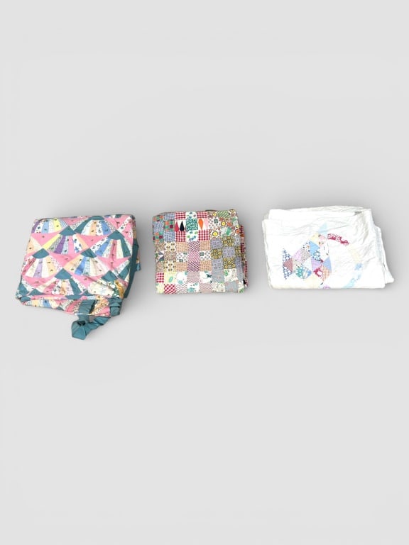 Three Patchwork Quilts with Patterns (1 of 4)