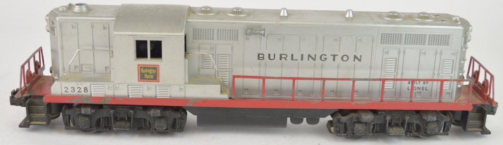 Lionel Burlington 2328 Engine: Lionel Burlington 2328 Engine, has wear