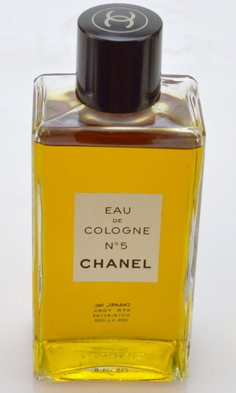 Chanel No. 5 Eau de Cologne 8oz: Chanel No. 5 eau de Cologne, less than an oz has evaporated.