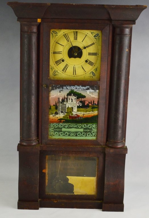 Birge, Peck & Co Mantel Column Clock