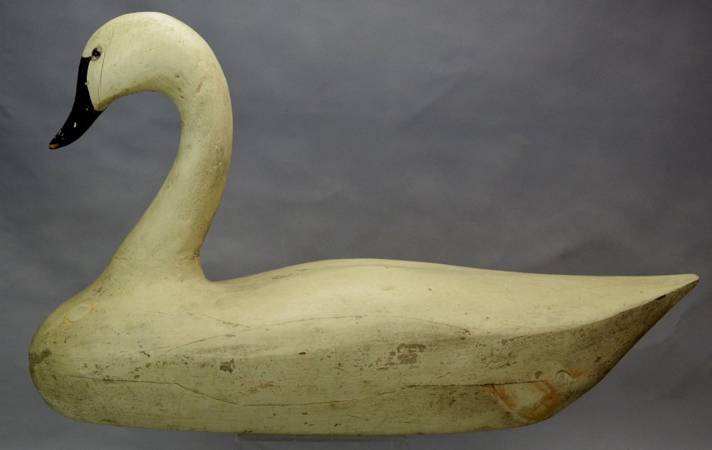 Carved and Painted Swan Decoy (1 of 7)