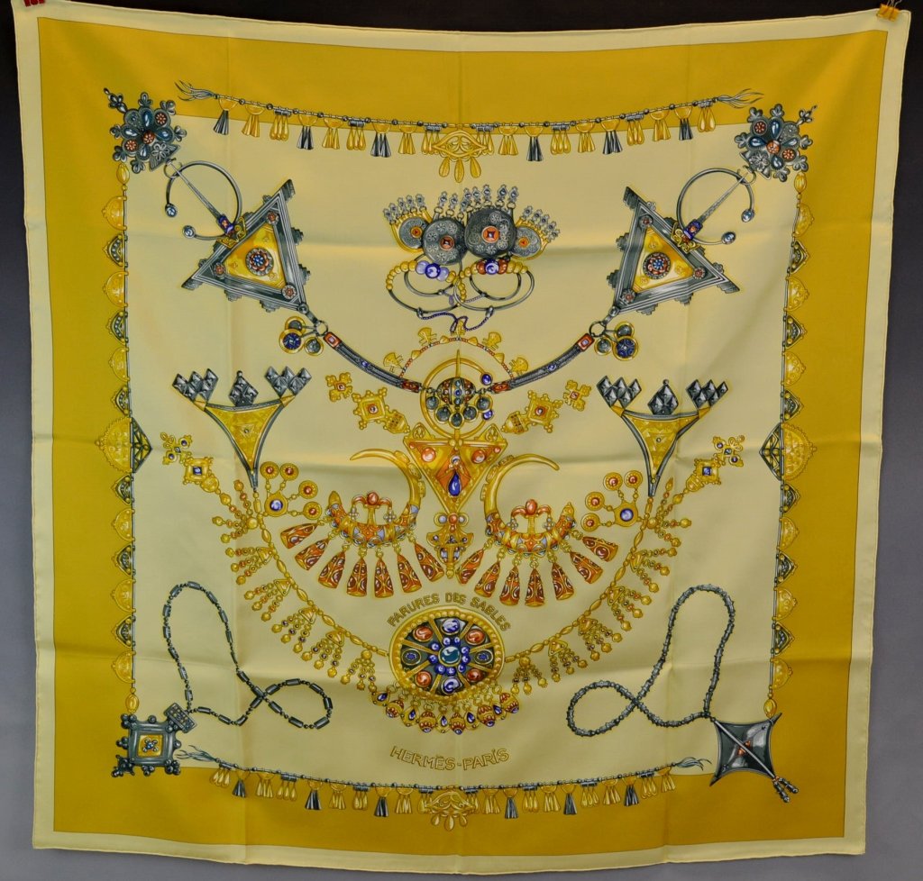 Hermes Parures Des Sables Silk Scarf (1 of 8)