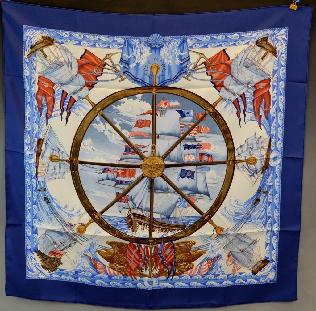 Hermes Vive le Vent Silk Scarf (1 of 9)