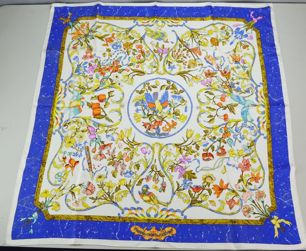Hermes Pierres D Orient Et D Occident Silk Scarf
