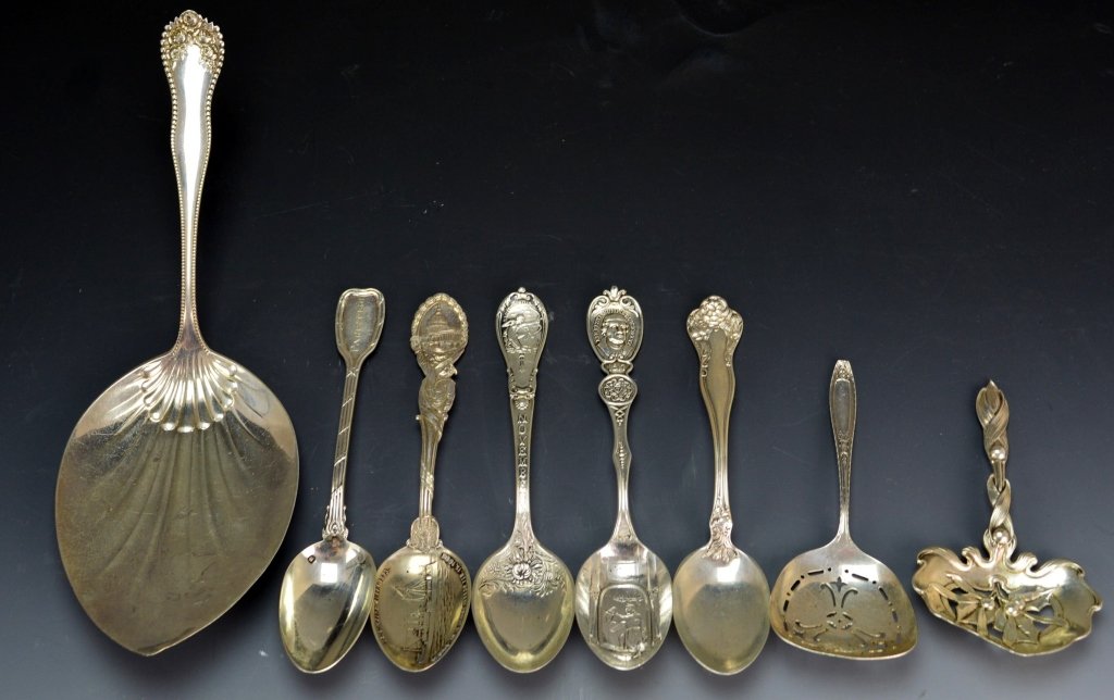 Sterling Souvenir Spoon Grouping (1 of 10)