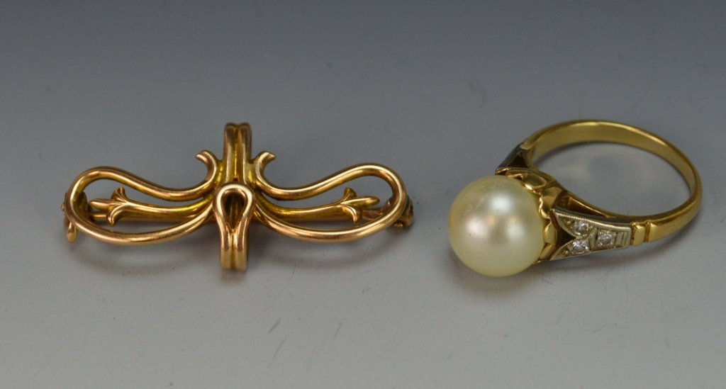 14k YG Ring and Pin Grouping (1 of 1)