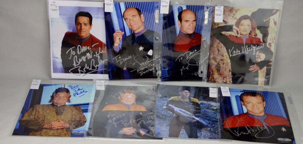 Star Trek Voyager Signed Cast Photographs (1 of 9)