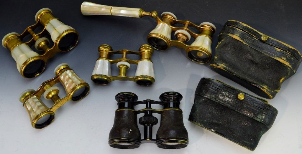 French Mother of Pearl Opera Glasses Grouping (1 of 5)
