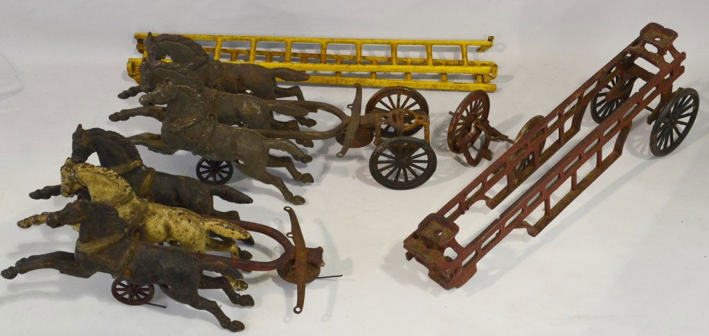 Cast Iron Hook and Ladder Set (1 of 5)