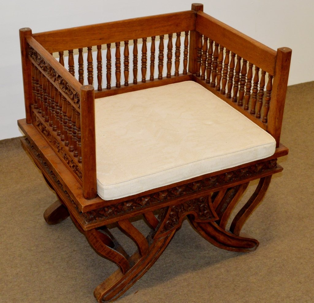 Indian Carved Chair (1 of 3)