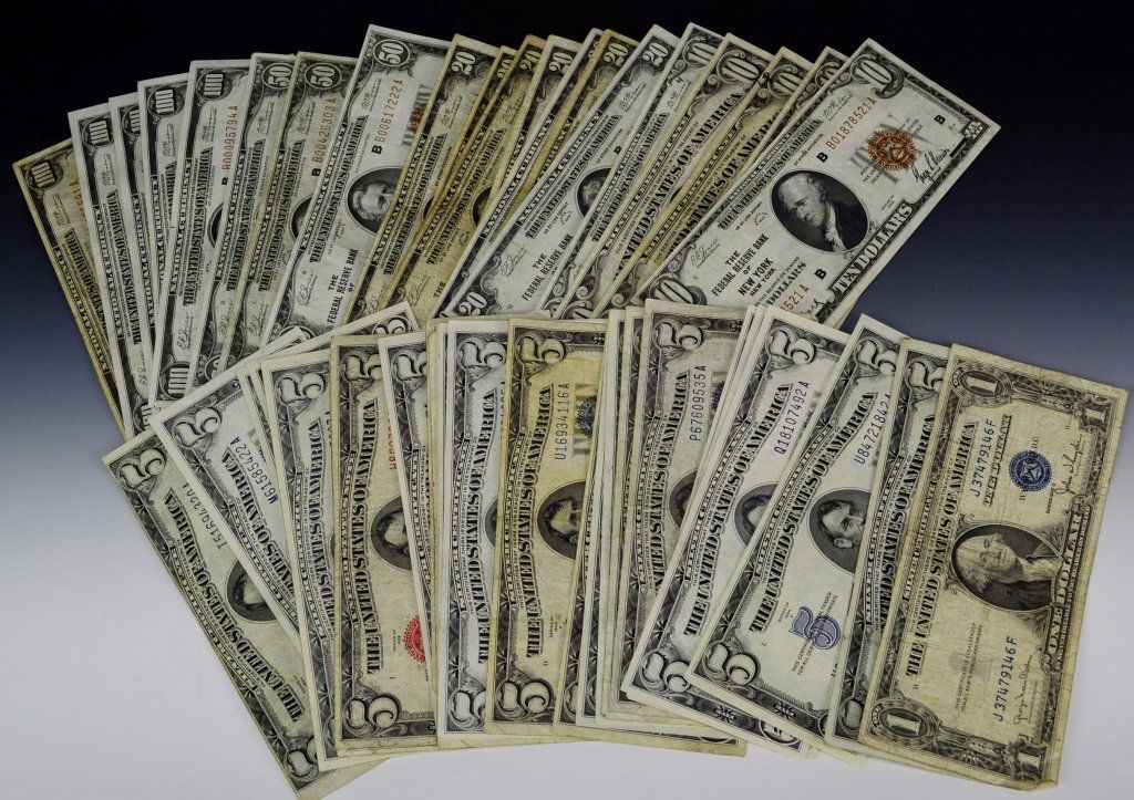 Early Silver Certificate and Currency Grouping (1 of 8)