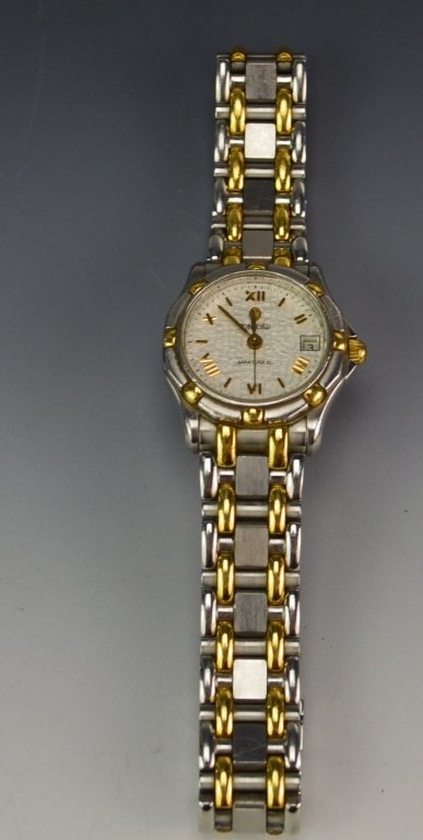 Concord Saratoga Ladies MOP Dial 18K Gold & SST: Concord Saratoga Ladies White mother of pearl Dial 18K Gold & SST Swiss Quartz Watch