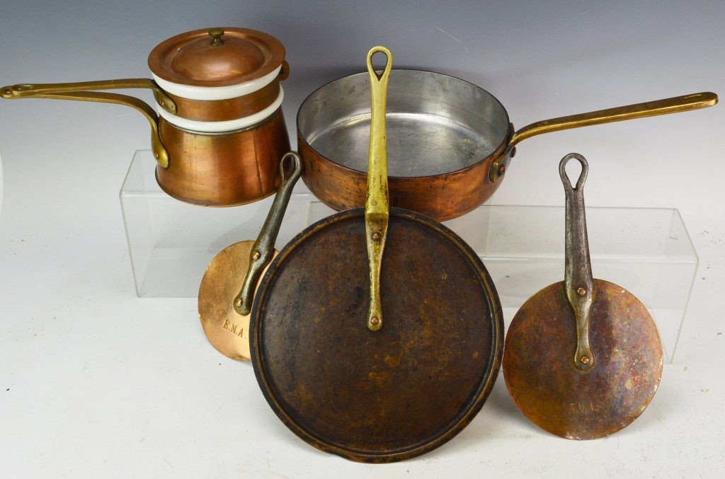 French Copper Double Broiler Grouping (1 of 7)