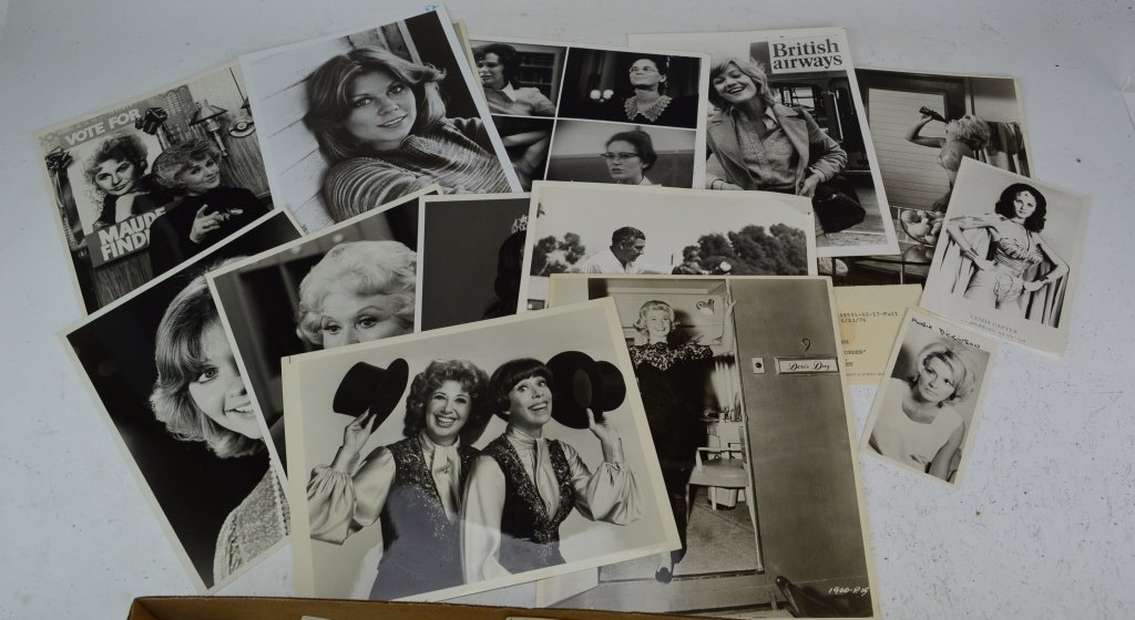 Vintage Movie Star Photos Grouping: Vintage Movie Start Photos Grouping includes various black-and-white photos of acresses such as Sandra D., Elizabeth Taylor, and Jayne Mansfield.