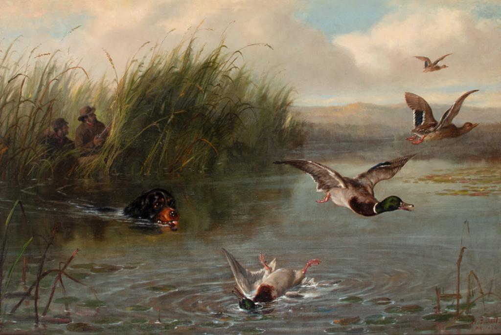 Arthur Fitzwilliam Tait (1819-1905) Duck Shooting (1 of 2)
