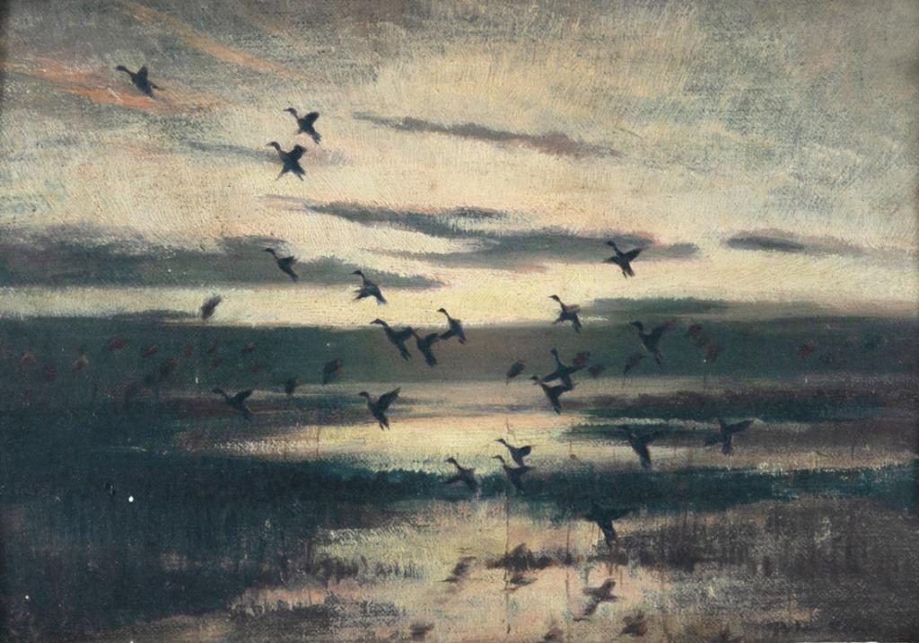 Peter Markham Scott (1909-1989) Mallards Leaving at (1 of 3)