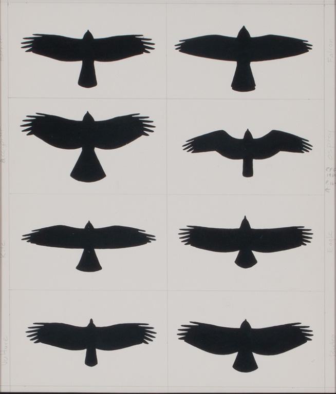 Roger Tory Peterson (1908-1996) Hawk Silhouettes (1 of 3)