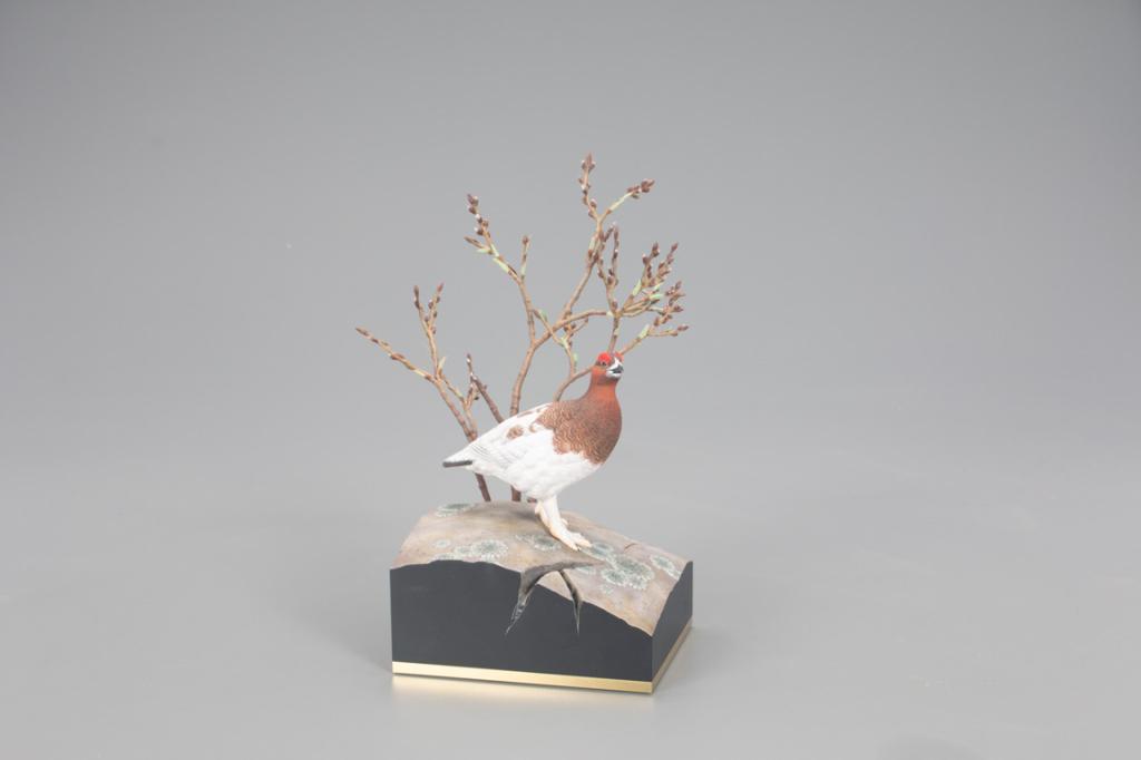 Miniature Arctic Spring Willow Ptarmigan, Pat Godin (b. (1 of 4)