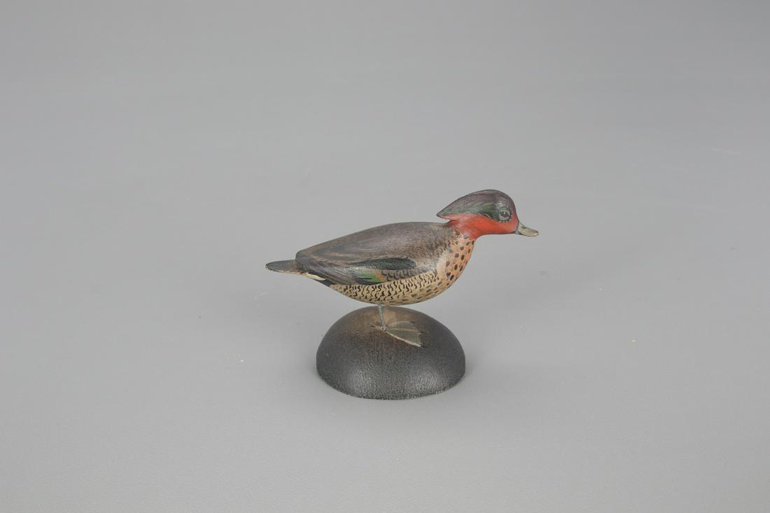 Miniature Green-Winged Teal Drake, A. Elmer Crowell (1 of 5)