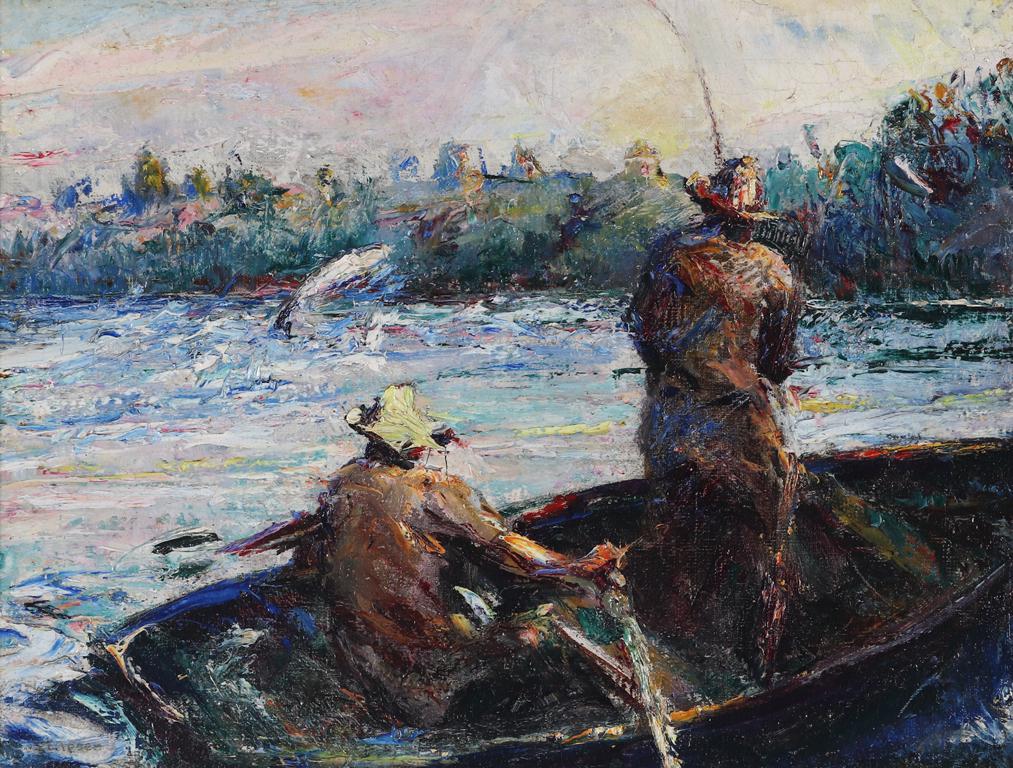 Ernest L. Ipsen (1869-1951), My First Salmon (1 of 3)