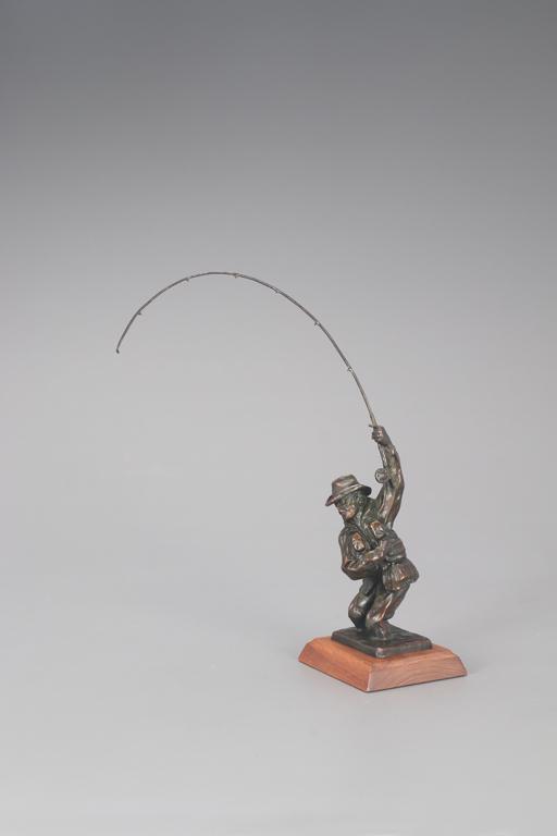 Hollis Williford (1940-2007), Rivers Gold: Hollis Williford (1940-2007) Rivers Gold signed "Hollis Williford" on base bronze, 16 by 4 1/4 by 12 in. edition 17 of 30 Provenance: Private Collection, Indiana